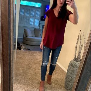 Express short sleeve blouse shirt